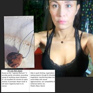 Natural African Red Jasper Necklace